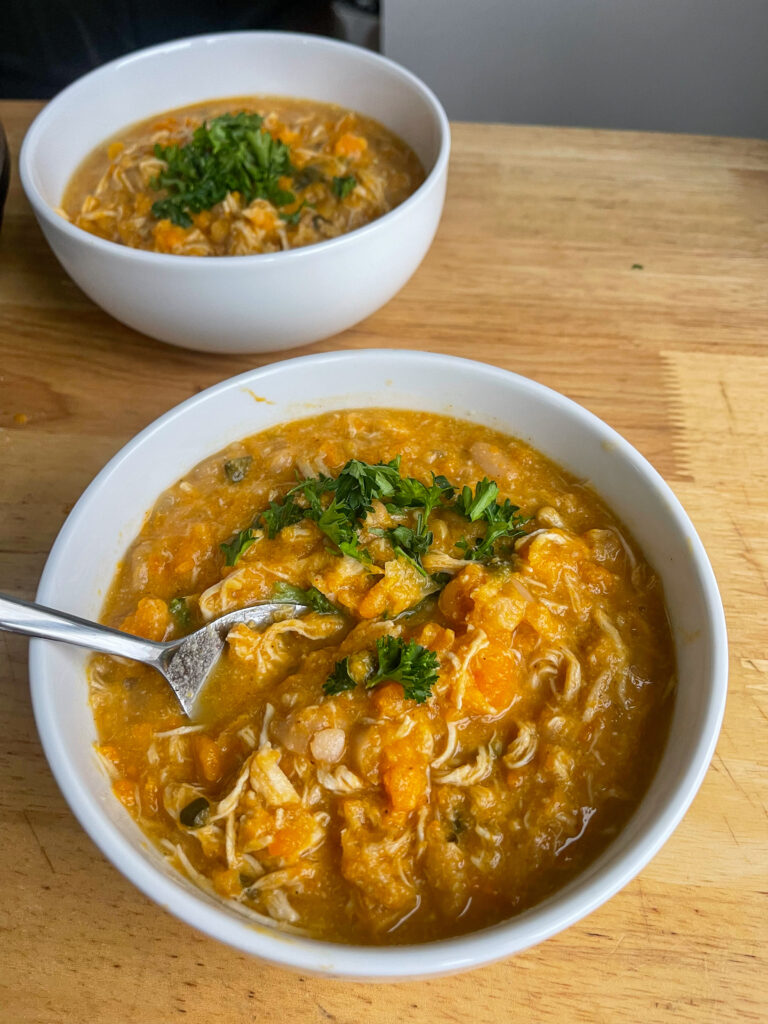 Gluten free white chicken chili