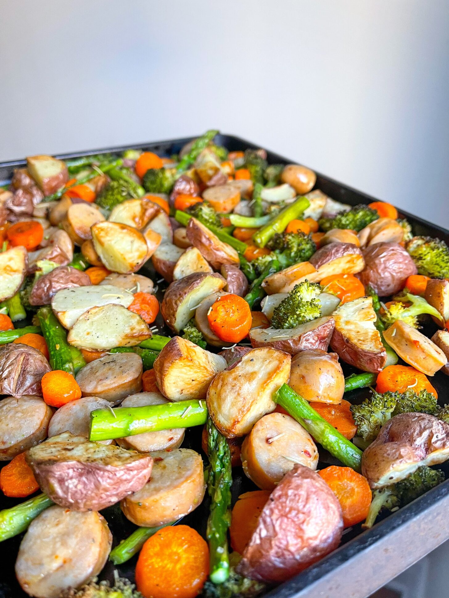 Sausage & Rosemary Veggie Sheet Pan