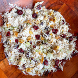 Cranberry walnut chicken salad