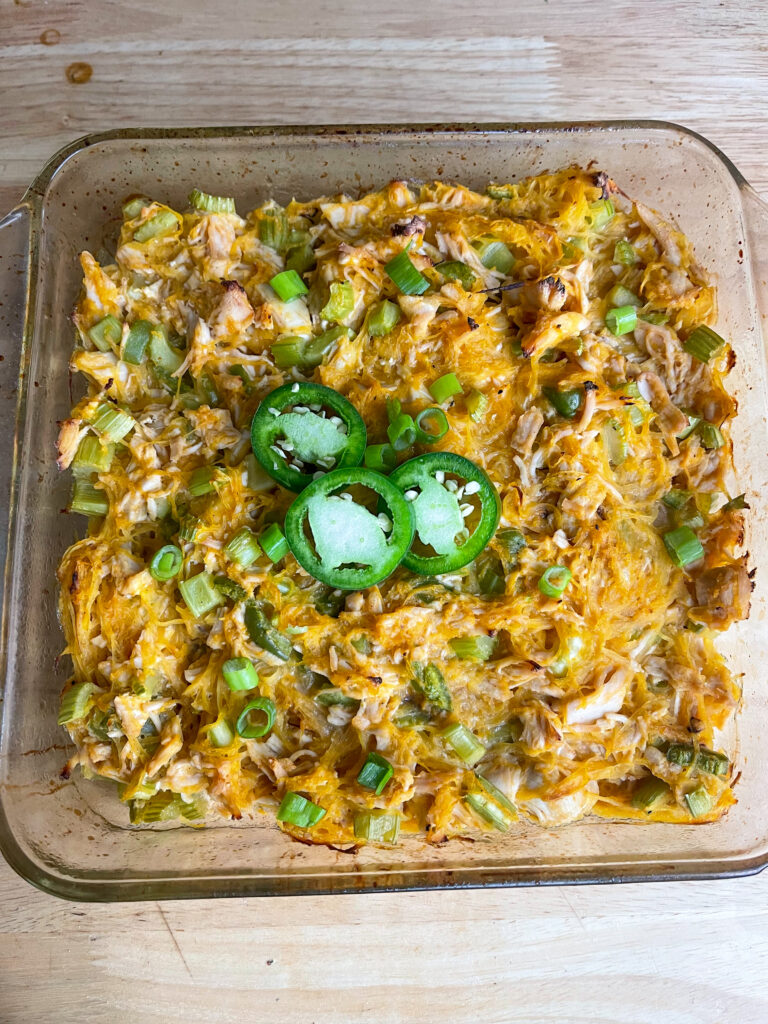 Buffalo chicken bake