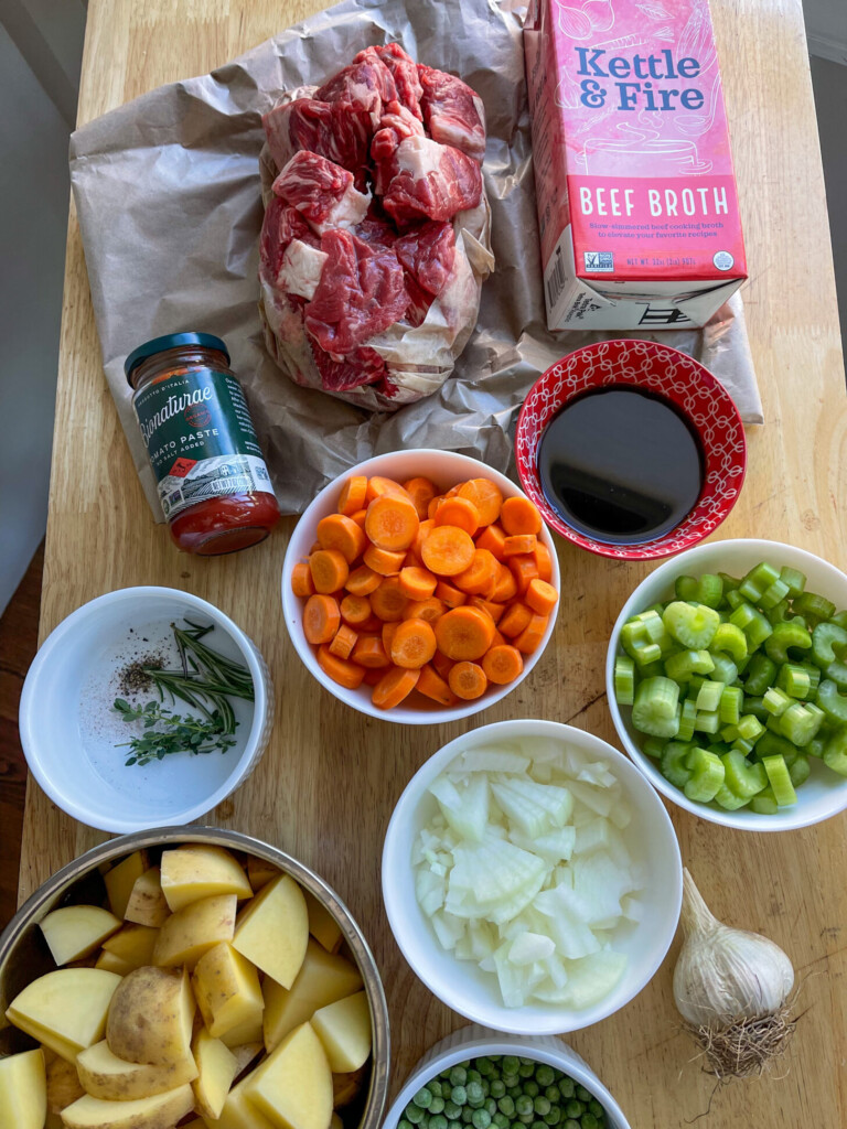 ingredients for stew