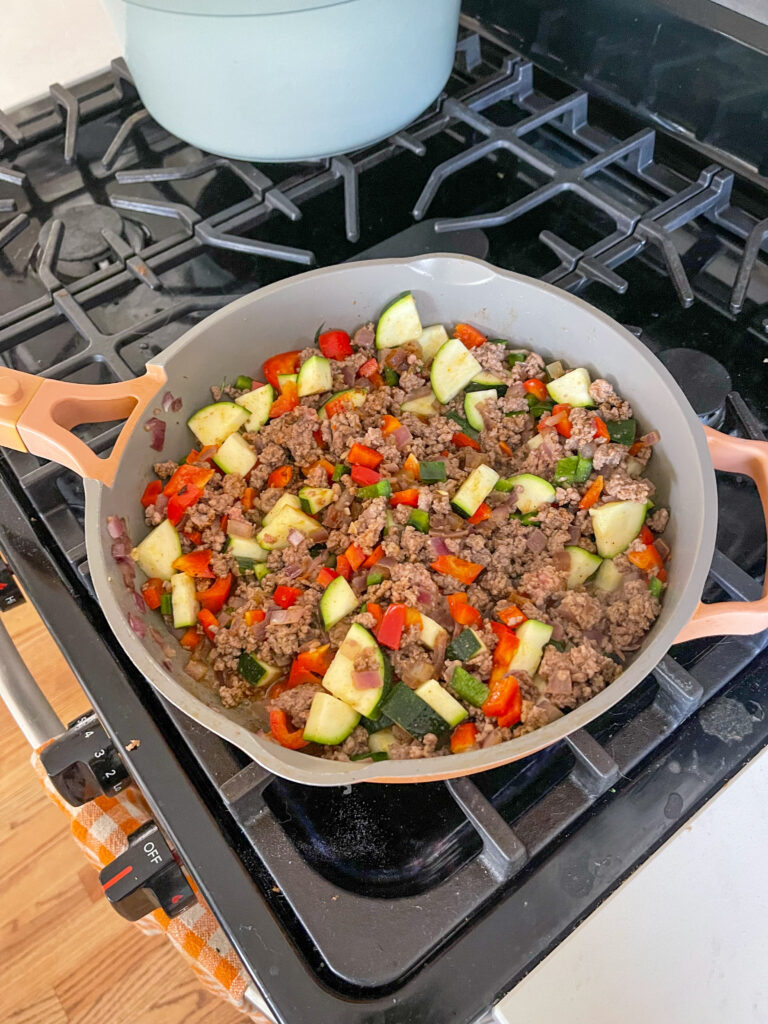 Skillet beef enchiladas