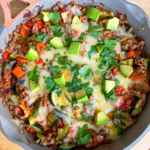 Skillet beef enchiladas