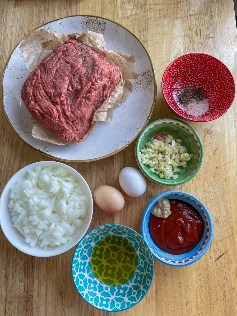 ingredients for paleo meatloaf