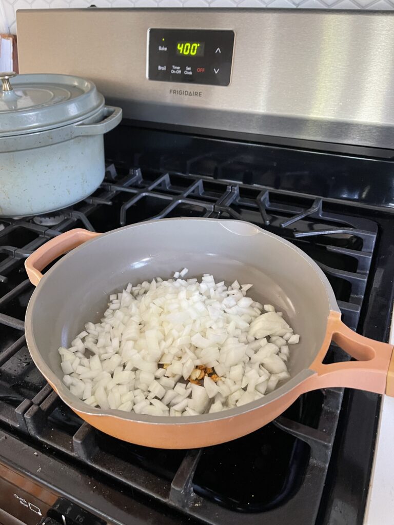 cooking onions