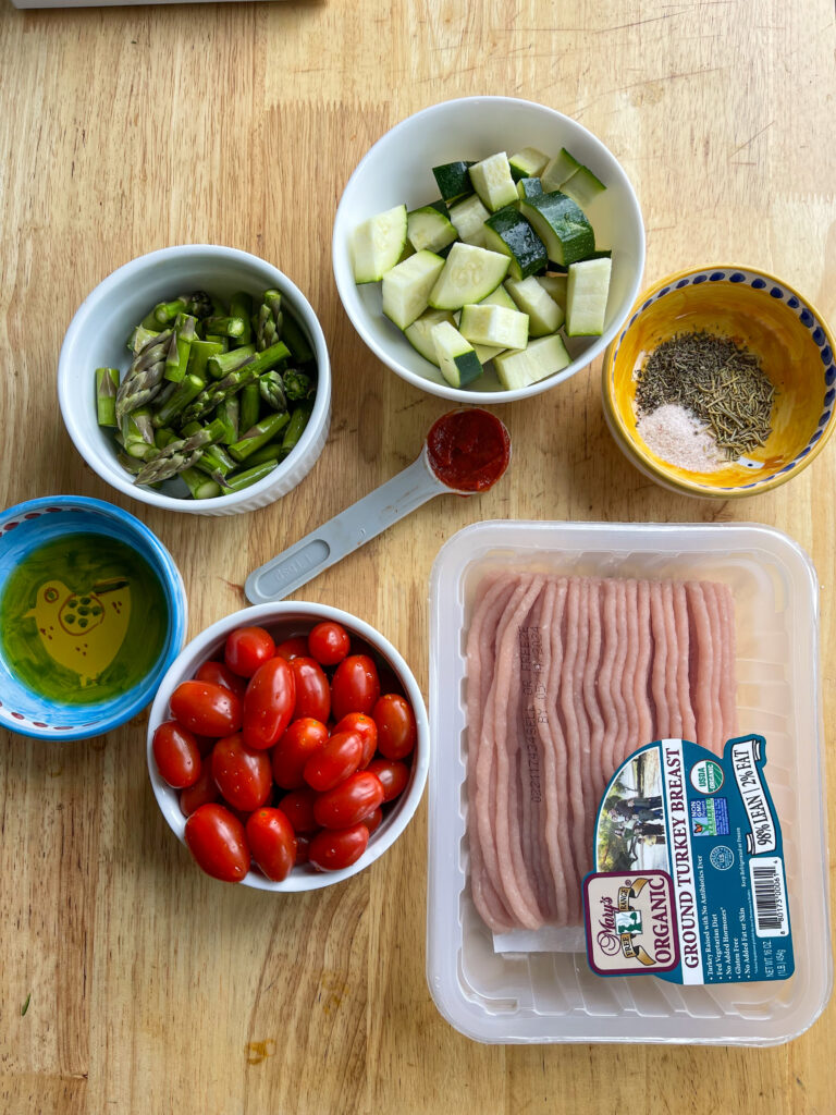 Ingredients for italian ground turkey