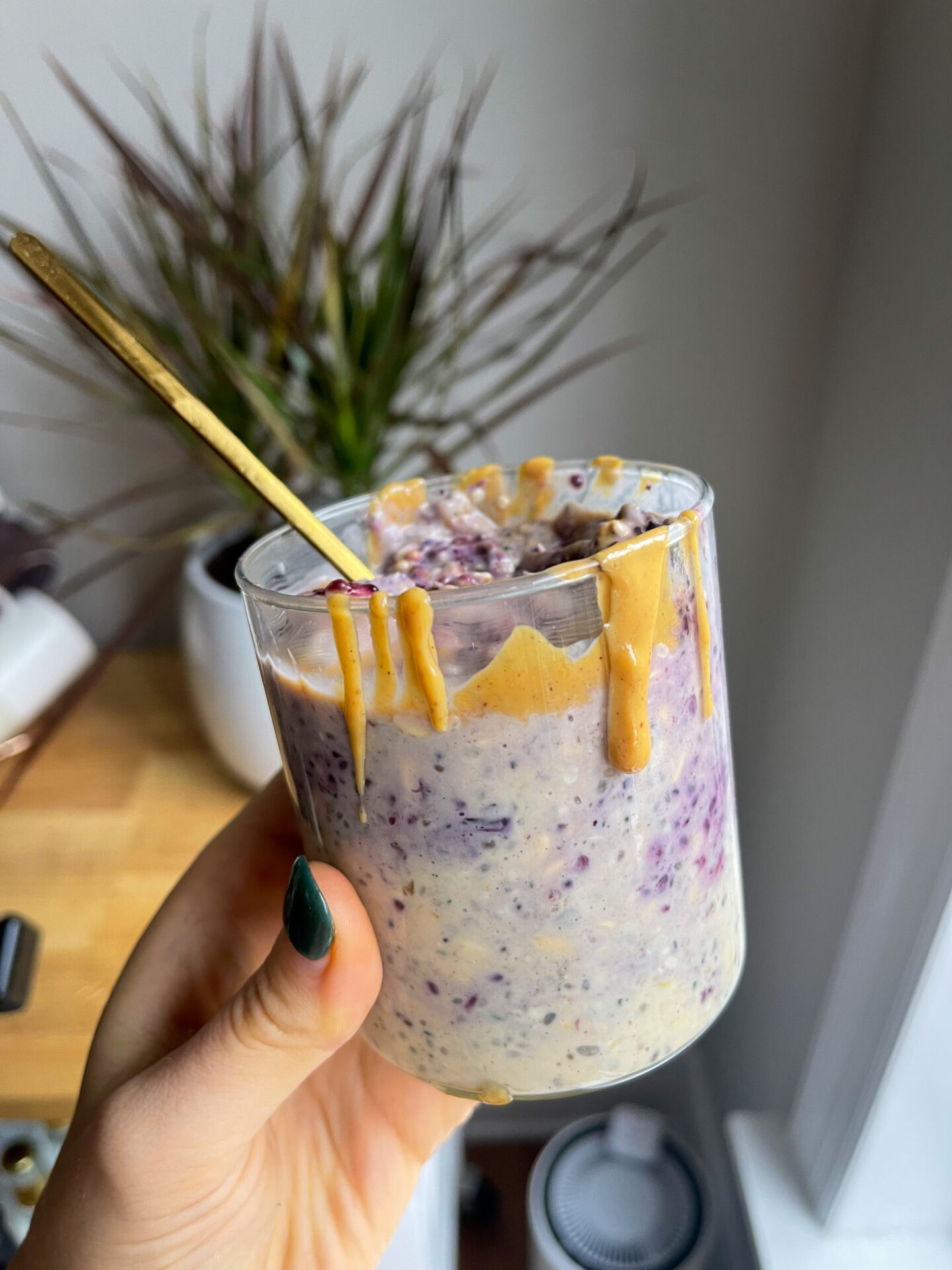 Peanut Butter And Jelly Overnight Oats Happy Balanced Life 4047