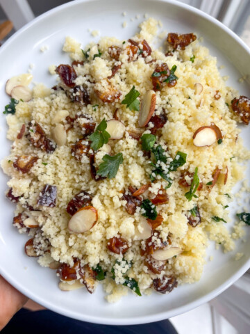 Date and almond couscous