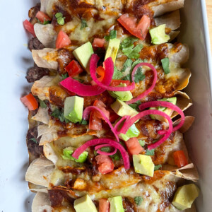 Healthy beef enchiladas