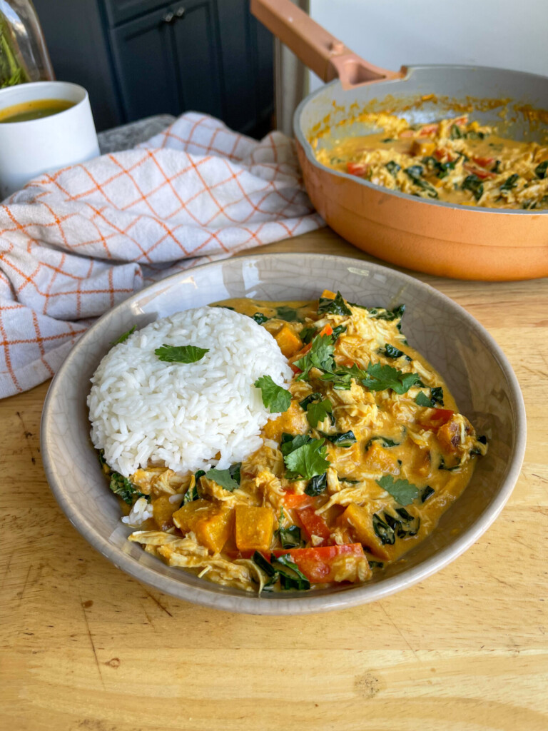 pumpkin chicken curry