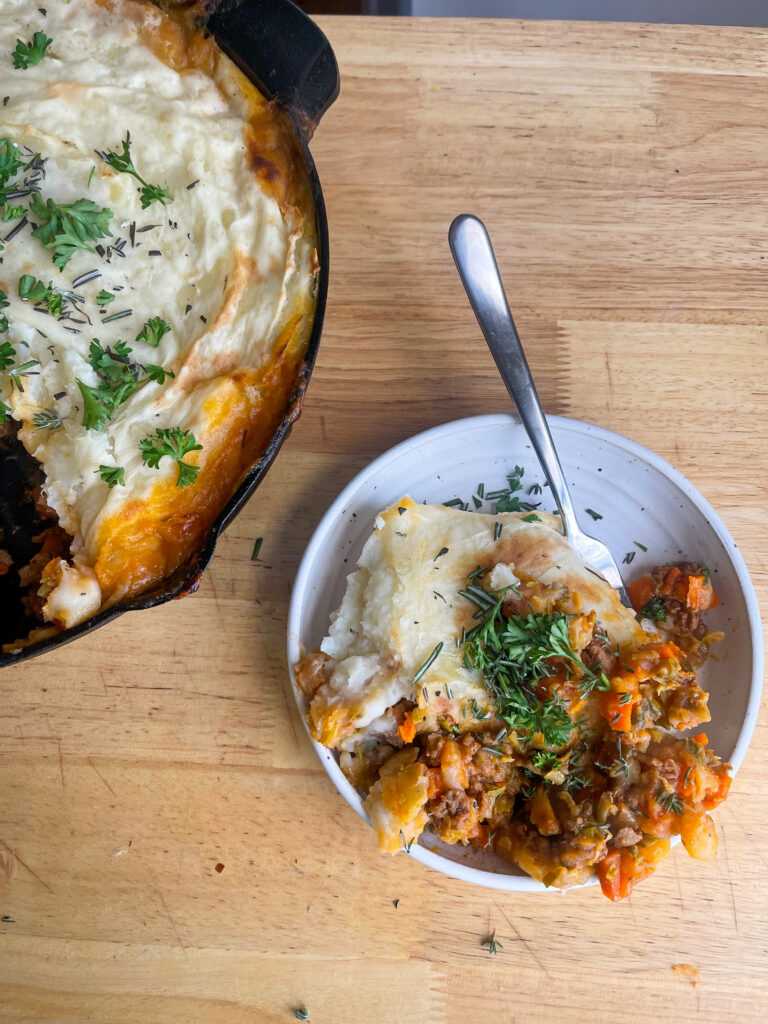 gluten free shepherds pie