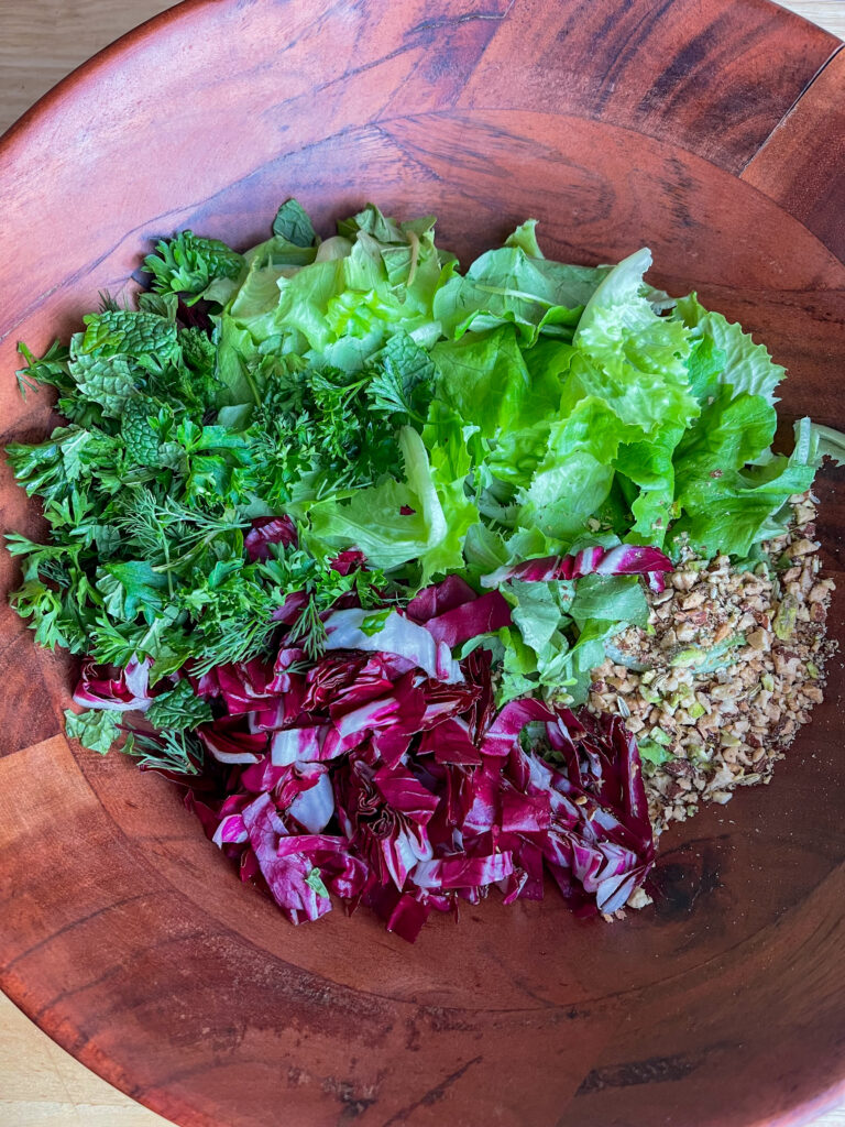 Ingredients for greek salad