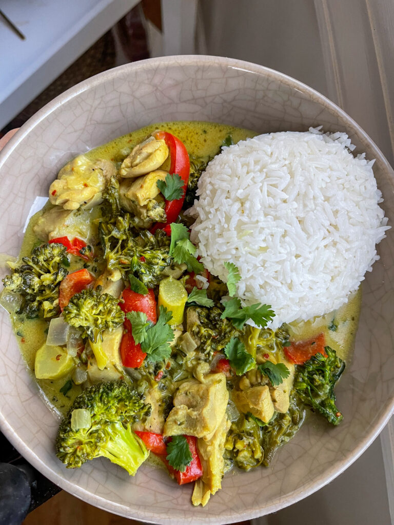 Lemongrass chicken curry