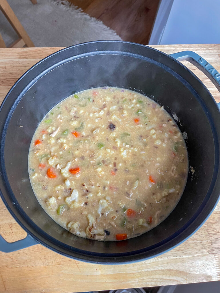 Creamy turkey soup