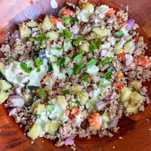 Crispy quinoa salad