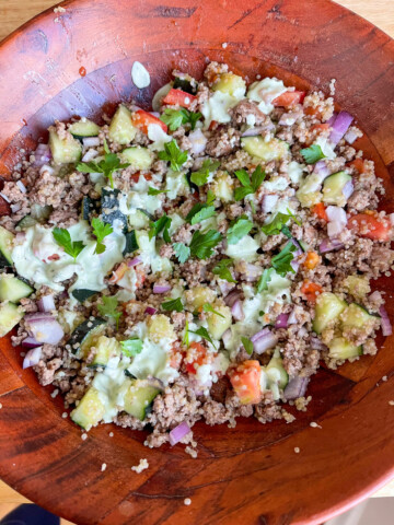 Crispy quinoa salad