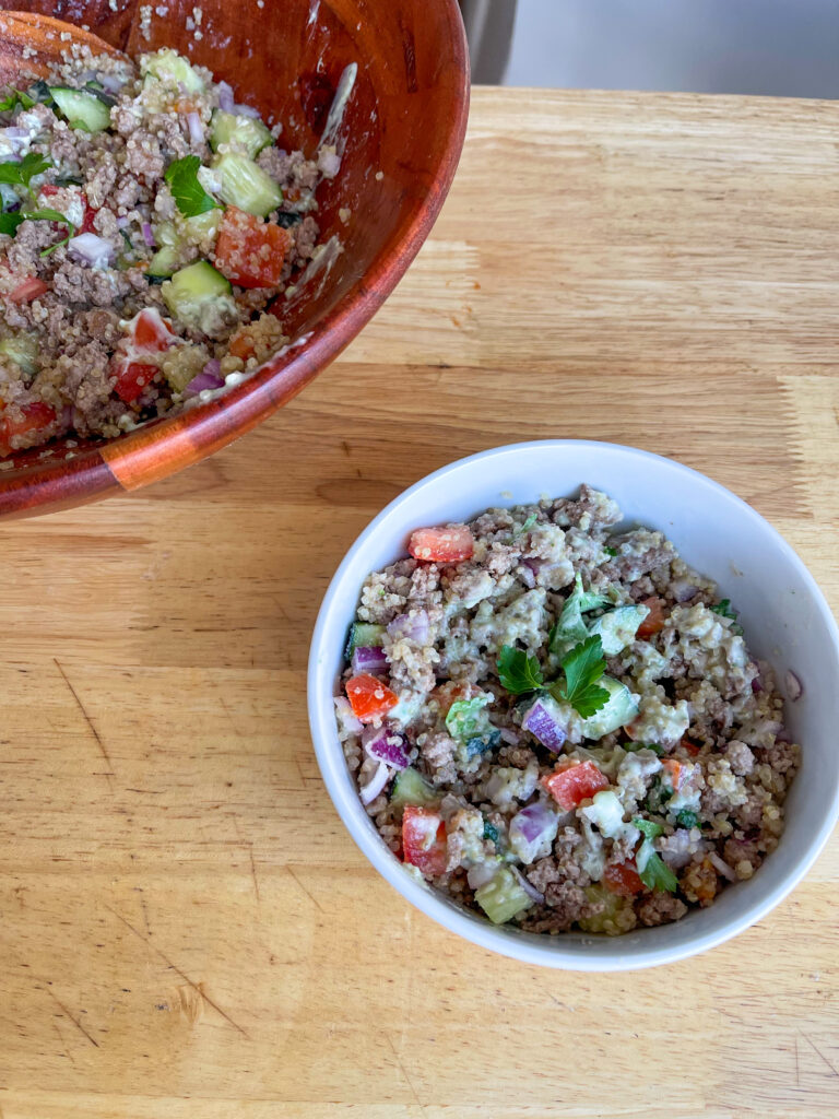 Crispy quinoa salad