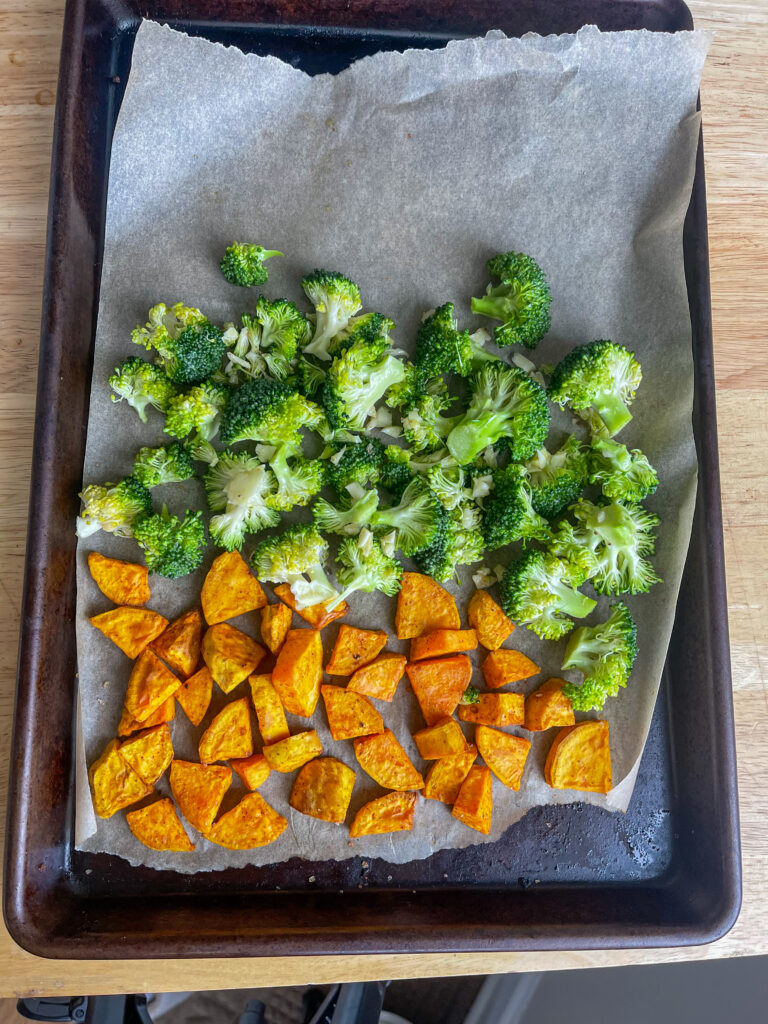 Sweet potato and broccoli