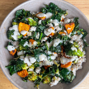 Chicken sweet potato bowl