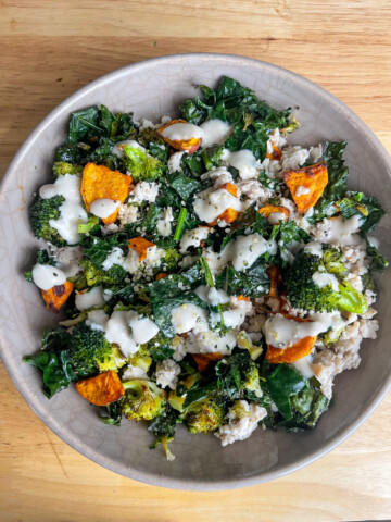 Chicken sweet potato bowl