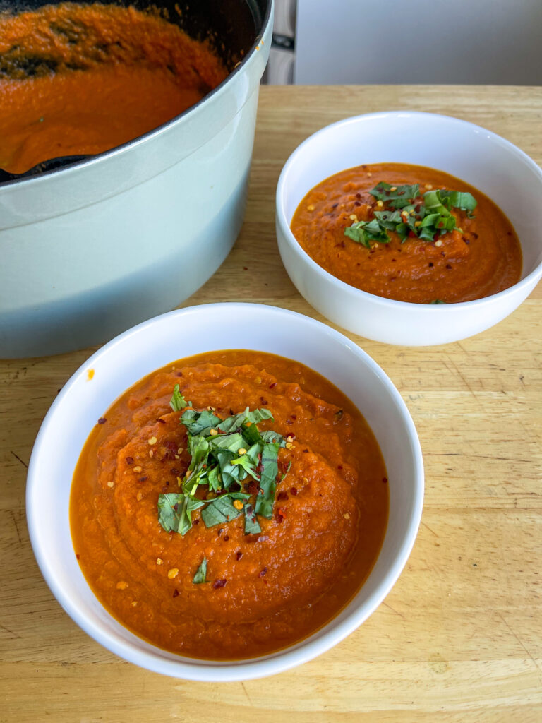 Tomato carrot soup