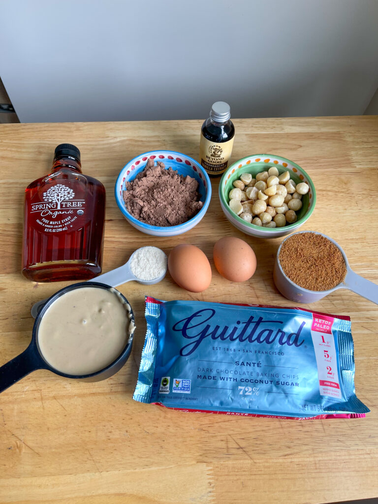 Ingredients for brownies