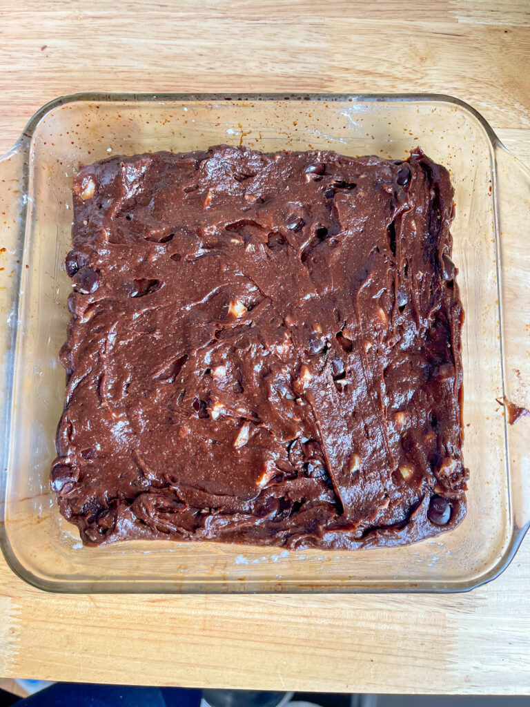 Uncooked brownies