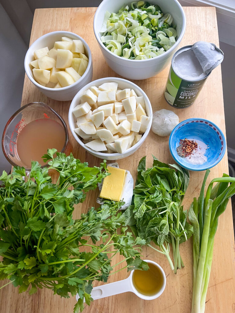 Ingredients for soup