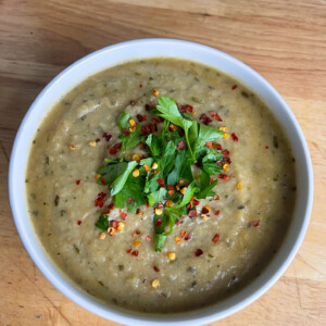 Potato parsnip leek soup