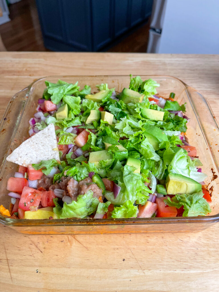 Dairy free taco dip