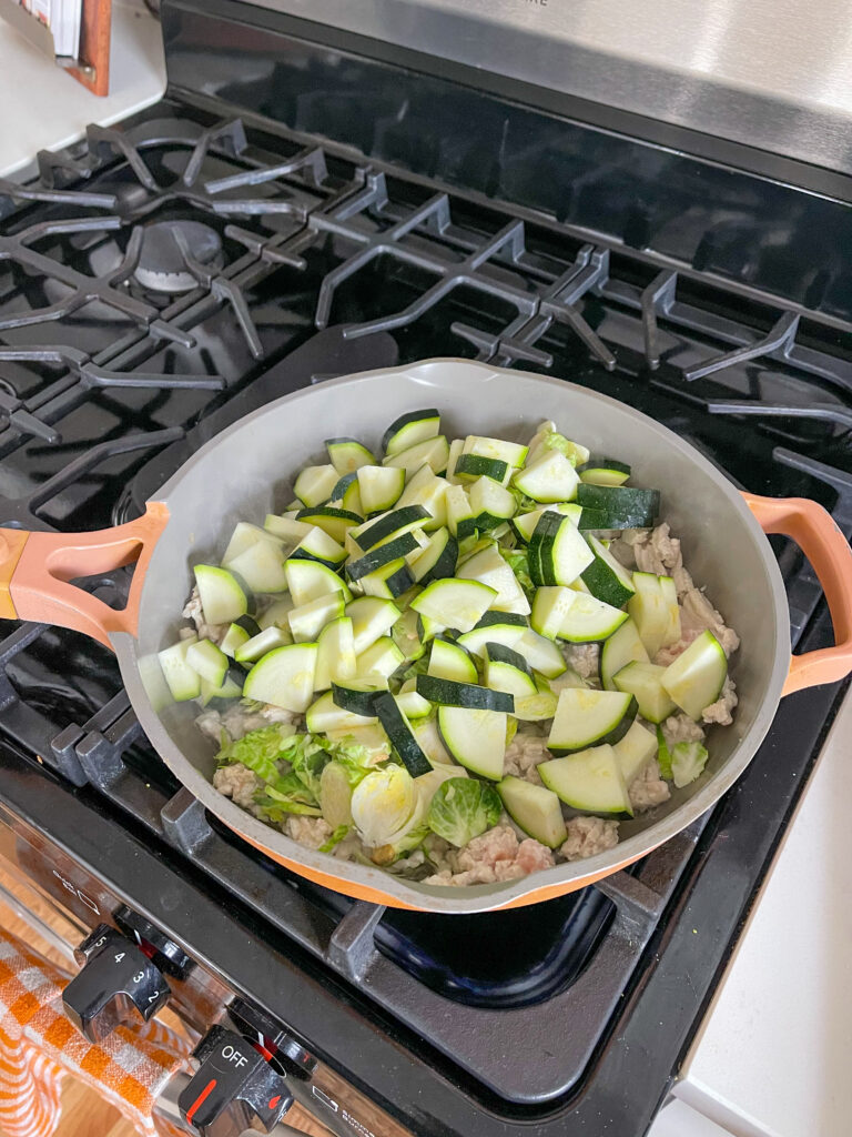 Veggies and turkey