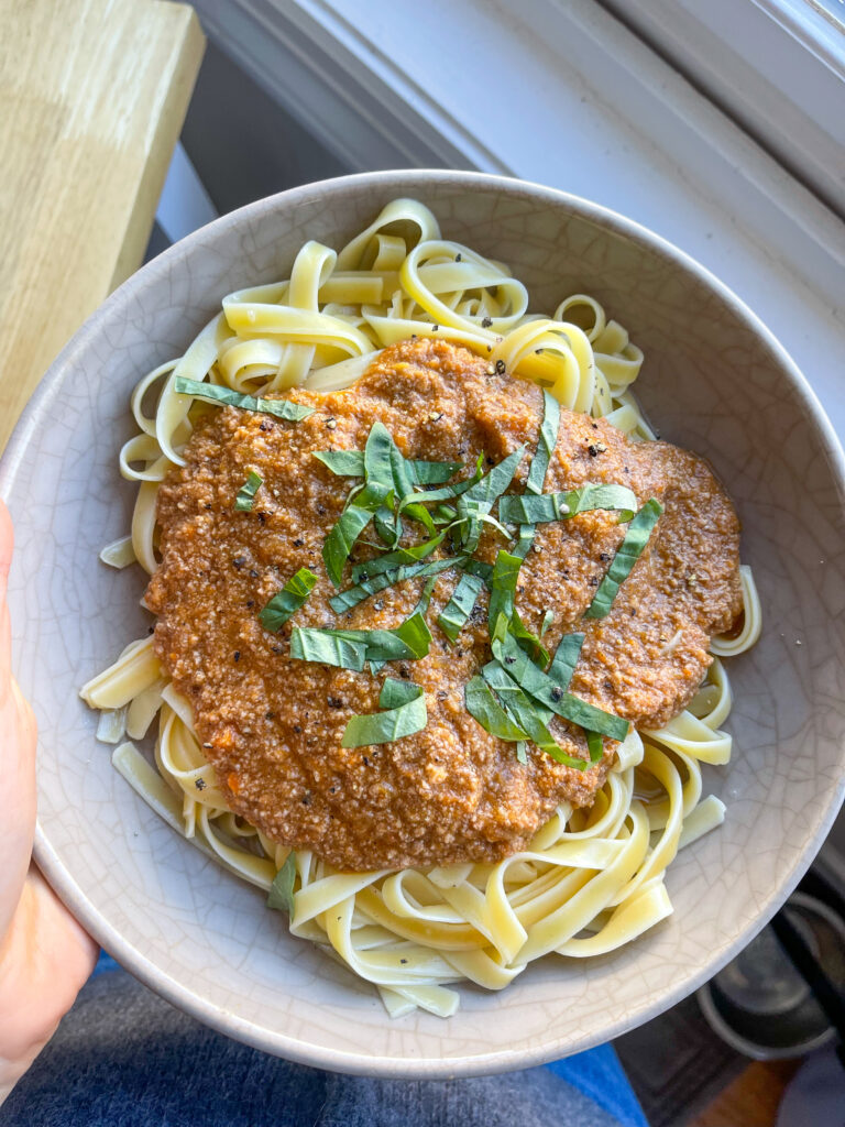 Dairy free bolognese