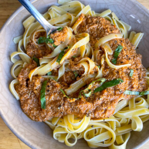 Dairy free bolognese