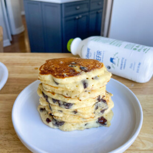 Gluten free chocolate chip pancakes