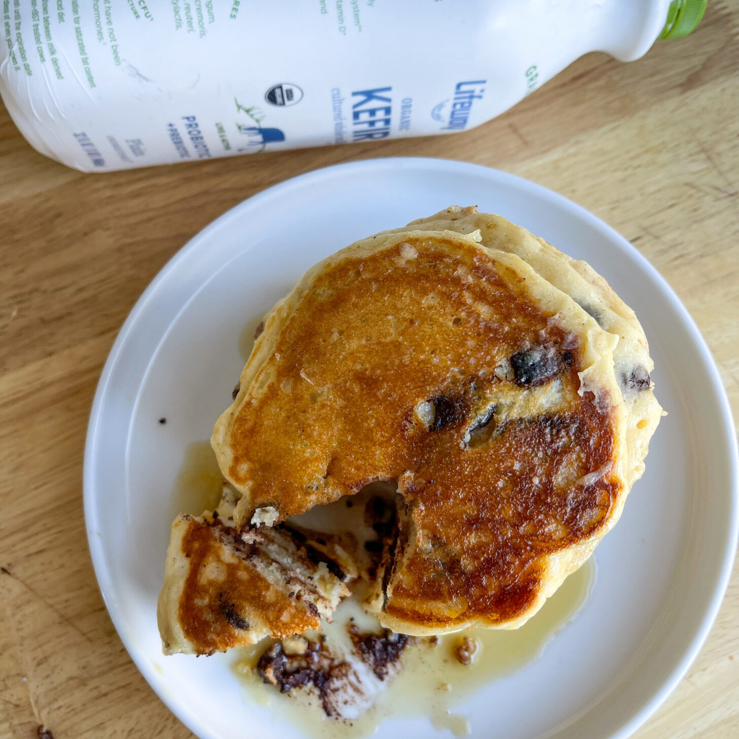 Gluten free chocolate chip pancakes