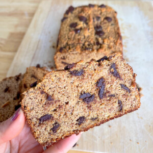 Gluten free chocolate chip banana bread