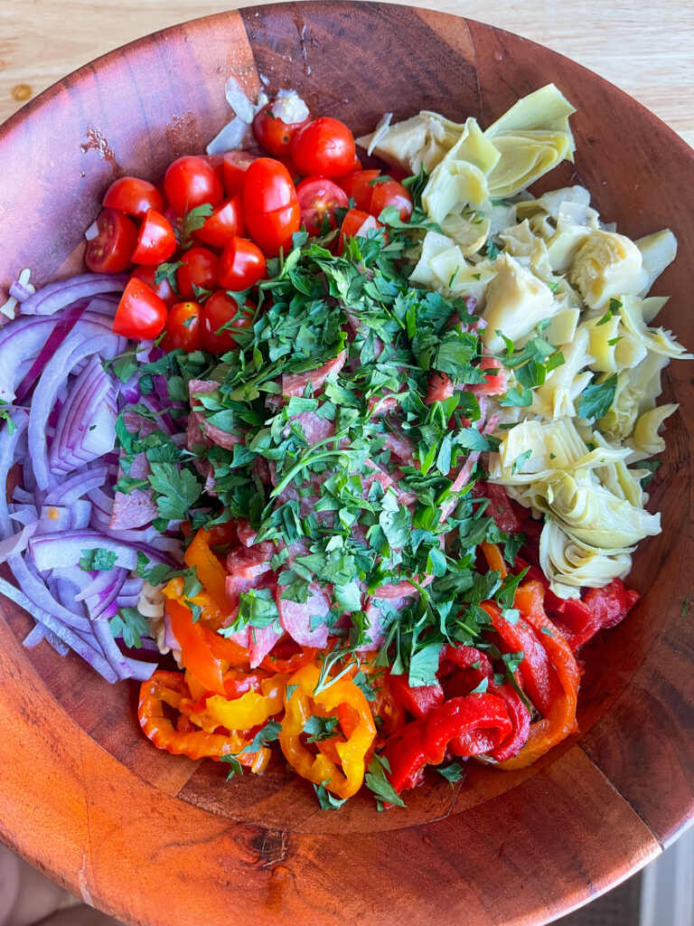 Gluten free italian pasta salad