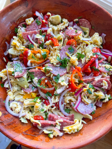 Gluten free italian pasta salad