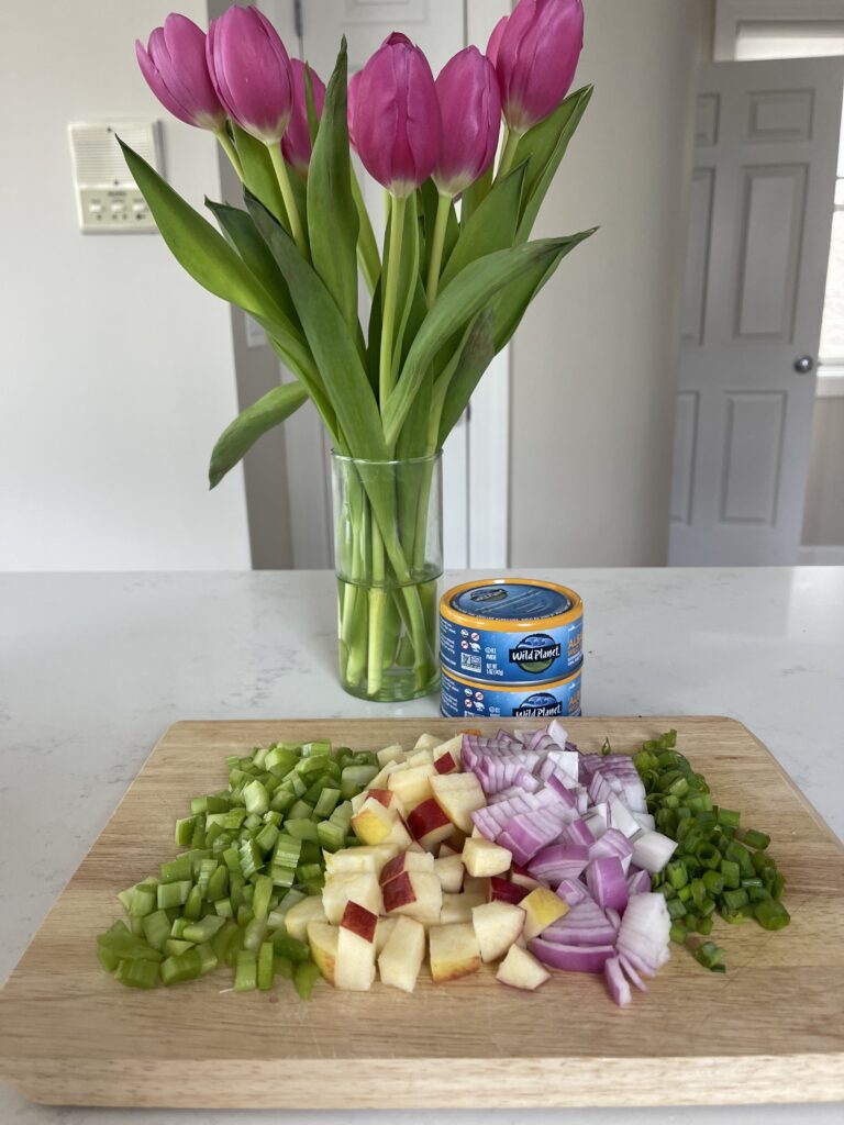 Ingredients for tuna salad 