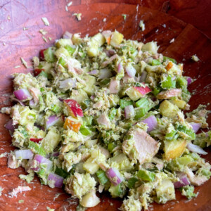 Avocado apple tuna salad