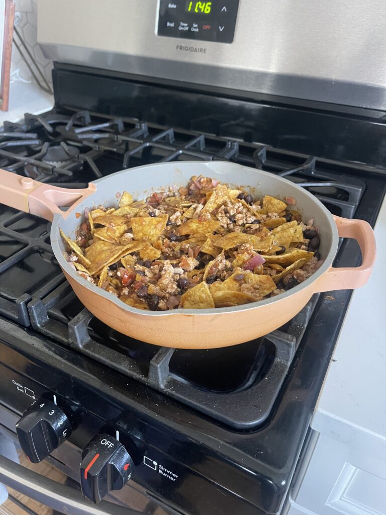 chips in skillet