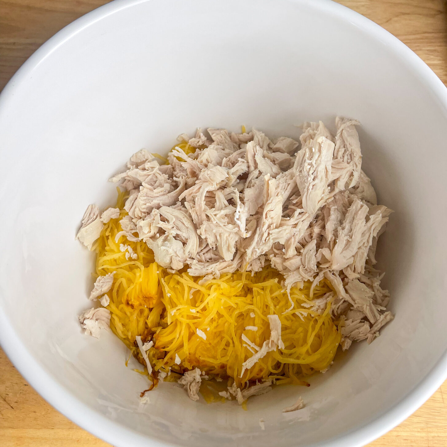 Spaghetti squash and chicken