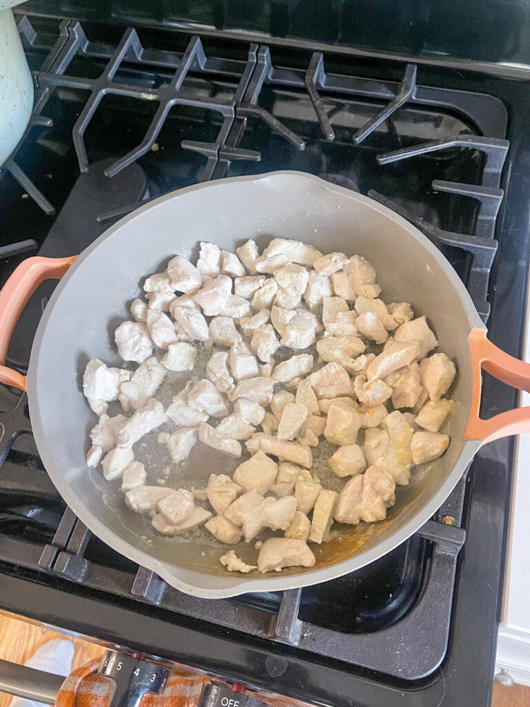 cooking chicken