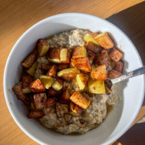 apple cinnamon overnight oats