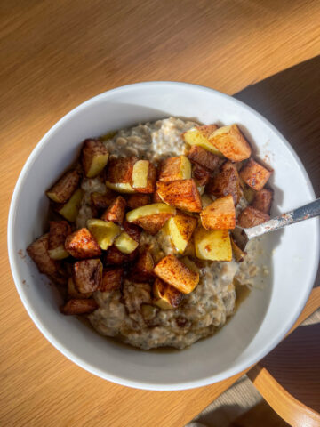 apple cinnamon overnight oats