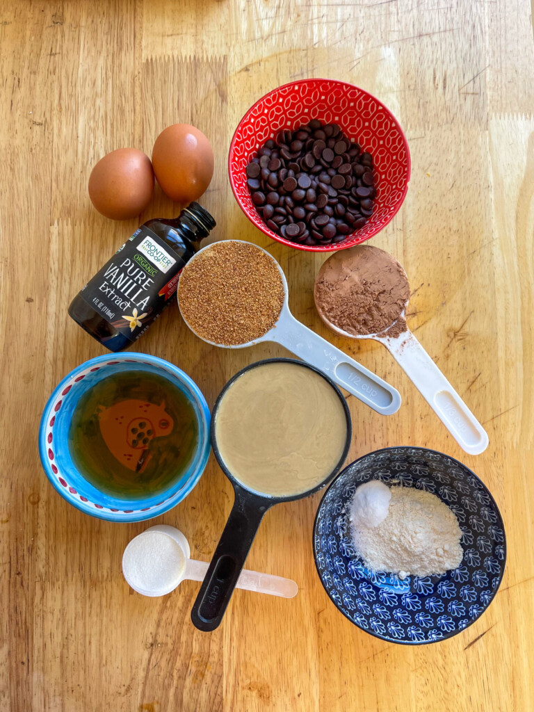 ingredients for brownies