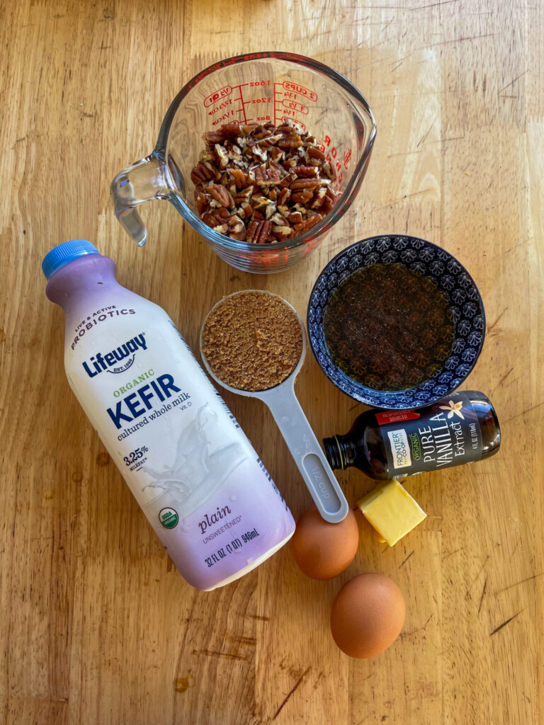 ingredients for butter pecan brownies