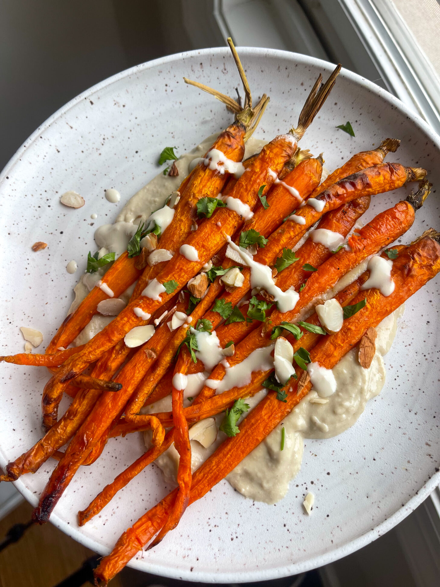 Roasted Carrots with Tahini Sauce