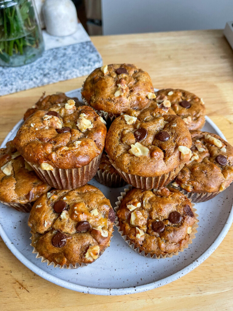 flourless banana muffins