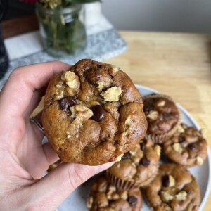 flourless banana muffins